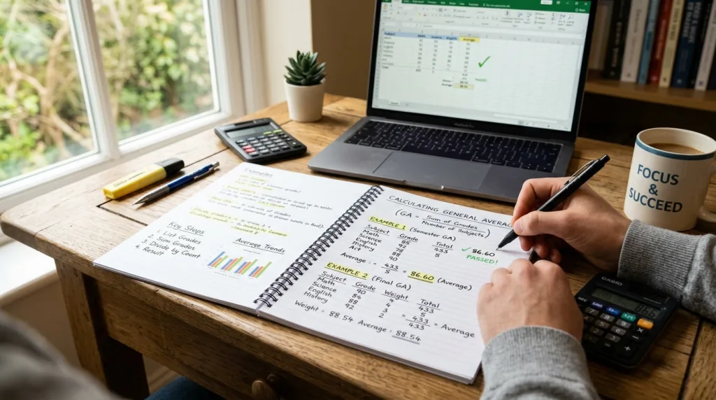 découvrez comment calculer votre moyenne générale efficacement grâce à notre méthode simple accompagné d'exemples pratiques pour garantir votre réussite scolaire.