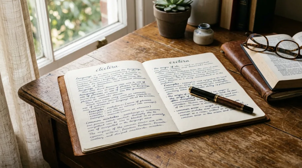 découvrez la différence entre 'etcetera' et 'exetera' et apprenez quelle orthographe est correcte pour utiliser cette expression courante en français.