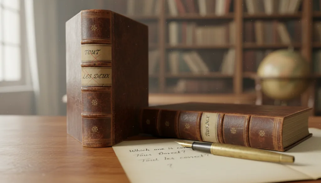 découvrez comment choisir correctement entre « tout les deux » et « tous deux » en français, avec des explications simples et des exemples clairs pour éviter les erreurs d'orthographe.
